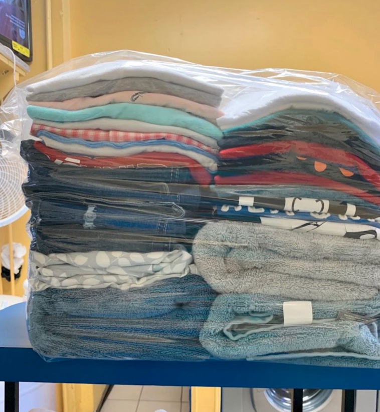 Freshly folded laundry