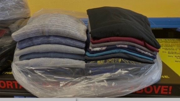 Freshly folded laundry